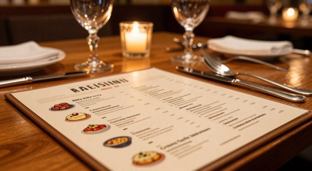 menu descriptions